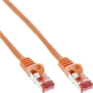 76450O INLINE INC - Patchkabel, S/FTP (PiMf), Cat.6, 250MHz, PVC, Kupfer, orange, 0,5m