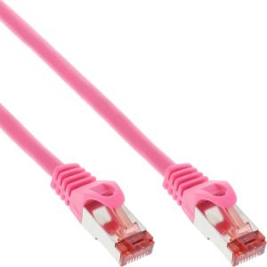 76402M INLINE INC - Patchkabel, S/FTP (PiMf), Cat.6, 250MHz, PVC, Kupfer, pink, 2m