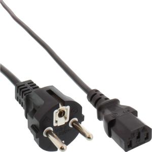 16651 INLINE INC InLine power cable, CEE 7/7 straight / 3pin IEC C13 male, black, 1.8m                                                                                 