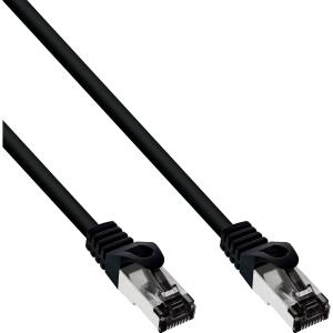 EU Product - - Patchkabel, S/FTP (PiMf), Cat.8.1, 2000MHz, halogenfrei, Kupfer, schwarz, 1m thumbnail