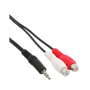 89941 INLINE INC InLine Audio cable 2x RCA female / 3.5mm Stereo male 2m                                             