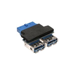 33444I INLINE INC USB 3.0 Adapter - 2x Buchse A auf Pfostenanschluss