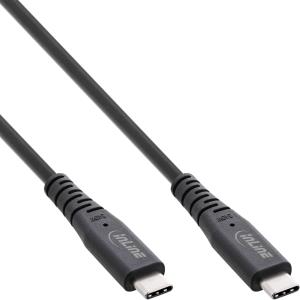 35902I INLINE INC - USB4 Kabel, USB-C ST/ST, PD 240W, 8K60Hz, TPE schwarz, 2m