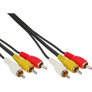 89601 INLINE INC Cinch Kabel - Audio/Video 3x Cinch - Stecker / Stecker - 1,5m