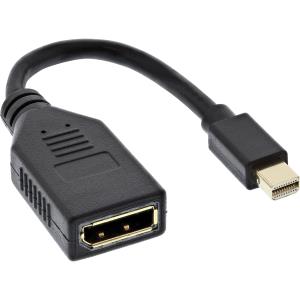 EU Product - - Kabel Mini DisplayPort Stecker zu DisplayPort Buchse, 4K2K, schwarz, 0,15m thumbnail