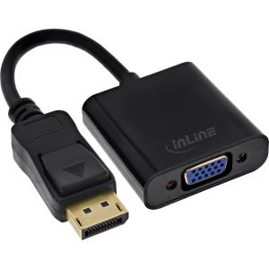 EU Product - - Basic DisplayPort Adapterkabel, DisplayPort Stecker auf VGA Buchse schwarz, 0,15m thumbnail