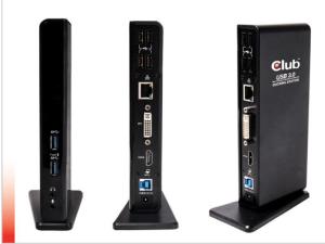 EU Product - USB 3.0 Dual Display Docking Station - Schwarz-Klavierlack thumbnail