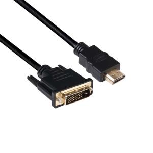 CAC-1210 CLUB3D DVI to HDMI 1.4 Cable M/M 2m/ 6.56ft Bidirectional - DVI Dual Link - HDMI 1.4 - 2 m - Black