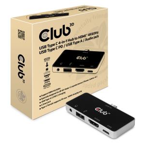 EU Product - Usb Typ C 4-in-1 Hub auf Hdmi 4K60Hz Pd A Audio - Cable - Audio/Multimedia thumbnail