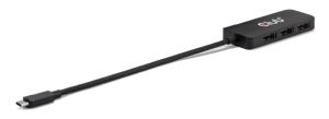 CSV-1553 CLUB3D MST-Hub USB 3.2 Typ C> 3x DP 4K60Hz St/Bu retail - Digital - Digital/Display/Video