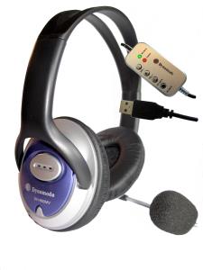 DH-660-USB DYNAMODE Stereo Headset & Microphone - Full Ear - USB