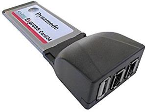 PCMX1U2FW DYNAMODE 2 Port FireWire / 1 Port USB2.0 Adaptor Express Card (34mm)