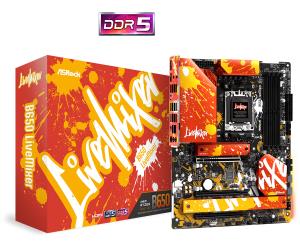B650 LIVEMIXER ASROCK Motherboard B650 Livemixer Am5 Amd B650  USB 3.2 SATA 3 7.1ch Hd Audio ATX