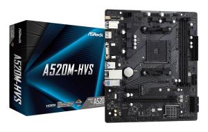 90-MXBE60-A0UAYZ ASROCK Motherboard A520m-hvs Am4 Amd A520 2 X Ddr4 USB 3.2 SATA 3 7.1ch Hd Audio MATX