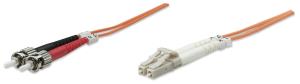 EU Product - LWL Anschlusskabel LC/ST 1M  Multimode OM1 orange thumbnail