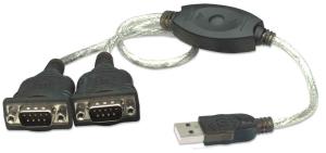 174947 INTELLINET/MANHATTAN Konverter Dual-Seriell -> USB retail