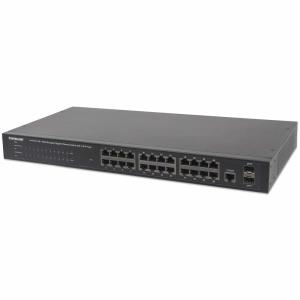EU Product - Switch 24x GE Web-Managed SNMP 2xMini Gbic PoE+ thumbnail