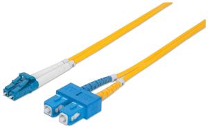 472050 INTELLINET/MANHATTAN LWL Anschlusskabel LC/SC  3m Singlemode OS2 gelb