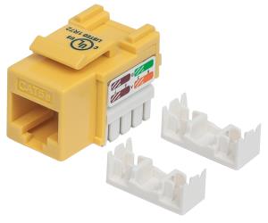 210133 INTELLINET/MANHATTAN Keystone Jack Cat5e Yellow                                                                          