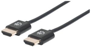 394406 INTELLINET/MANHATTAN High Speed HDMI Cable Arc 3D 4k Male Shielded Black 50cm
