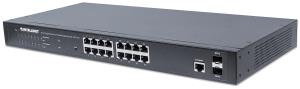 EU Product - Switch 16x GE Web-Managed 2 SFP-Ports 16x PoE+ thumbnail