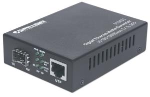 510493 INTELLINET/MANHATTAN Gigabit Ethernet auf SFP-Medienkonverter, 10/100/1000Base-TX auf SFP-Slot, le...