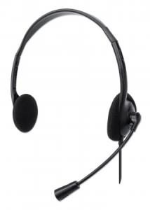 179898 INTELLINET/MANHATTAN HEADSET STEREO USB-A ON-EAR-