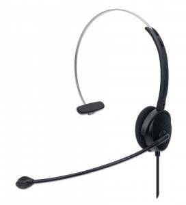 179867 INTELLINET/MANHATTAN HEADSET MONO USB-A ON-EAR-