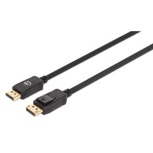 353595 INTELLINET/MANHATTAN DisplayPort Cable 1m 8k/60hz- Braided Male/Male Black