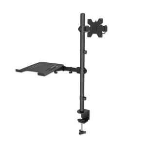 462136 INTELLINET/MANHATTAN Tischhalterung mit Monitorarm und Notebookablage