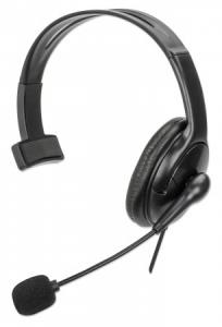 180849 INTELLINET/MANHATTAN HEADSET MONO USB-A OVER-EAR-