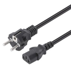 EU Product - Stromkabel C13 auf Schutzkontakt 3m schwarz thumbnail