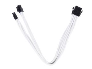 EPS 8Pin-EPS/ATX 4+4Pin White Sleeved Cable 30cm thumbnail