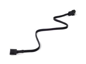 PWM Fan Extension Black Sleeved Cable 30cm thumbnail
