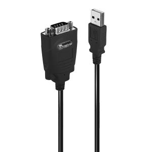 42845 LINDY USB to Serial RS485 Converter - Black - 1 m - USB - Male/Male - Male - Male