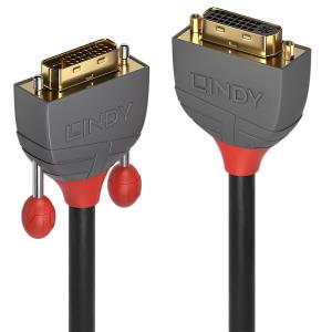 36230 LINDY Extension Cable - DVI-d Dual Link - Anthraline - 50cm