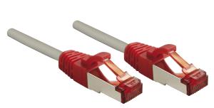 47836 LINDY Patchkabel Cat6 CrossOver S/FTP grau/rot 0.50m