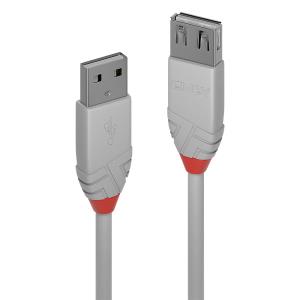 1MUSB2.0TYPEAEXTENSIONCABLEANTHGREY thumbnail