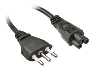 EU Product - IEC-Netzkabel 2m Italien Netzst. IEC320 C5 thumbnail