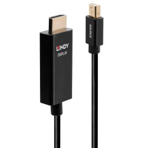 40923 LINDY 3m Mini DisplayPort to HDMI 4K60hz Adapter Cable