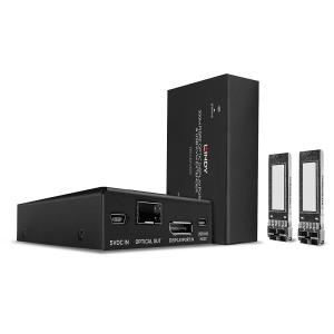 39376 LINDY 300m Fibre Optic DisplayPort 1.2 and USB KVM Extender - Transmitter & receiver - Wired - 300 m - 3840 x 2160 pixels - 8 bit - CE - FCC - RoHS - REACH