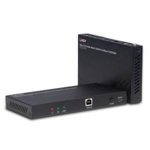 38343 LINDY 100m Cat.6 HDMI 4K60 HDBaseT KVM Extender - Transmitter & receiver - Wired - 100 m - Cat6 - 3840 x 2160 pixels - 60 Hz