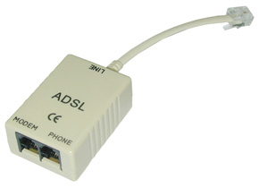 75109 LINDY DSL-Splitter 3 x RJ-11  fr DSL via Analog oder ISDN