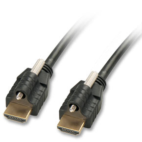 EU Product - HDMI-Kabel mit Ethernet & 2x Steckerschloss Typ A/A 5m thumbnail