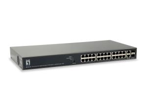 EU Product - LevelOne PoE Switch 24xGE PoE/+   TURING 185W 19