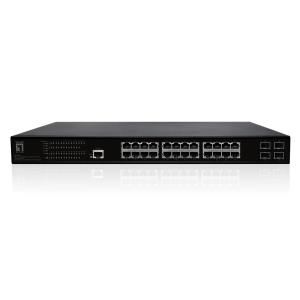 EU Product - LevelOne PoE+Switch 24xGE PoE+/4xSFP     390W 19