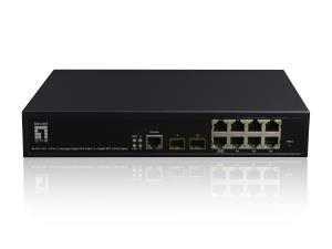 EU Product - LevelOne PoE+Switch  8xGE PoE/2xSFP      180W 19