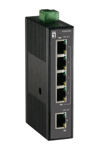 EU Product - LevelOne Industr.Switch  5xFE+DIN                    Plastik thumbnail
