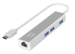USB-0504 LEVEL ONE USB-C Gigabit Ethernet Adapter; Provides an Internet connection through a single USB-C port;10/100/1000Mbps wire speed transmission and reception