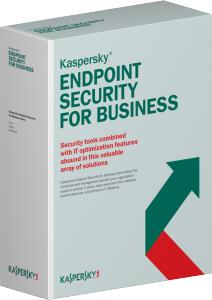 KL4867XAKDR KASPERSKY LAB Kaspersky Endpoint Security f/Business - Advanced, 10-14u, 2Y, Base RNW Antivirus security 2 year(s)                                                  